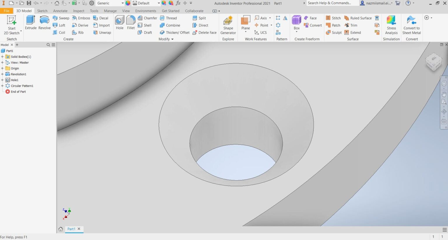 Jenis ‘Hole’ Dalam Autodesk Inventor - NF Design & Engineering